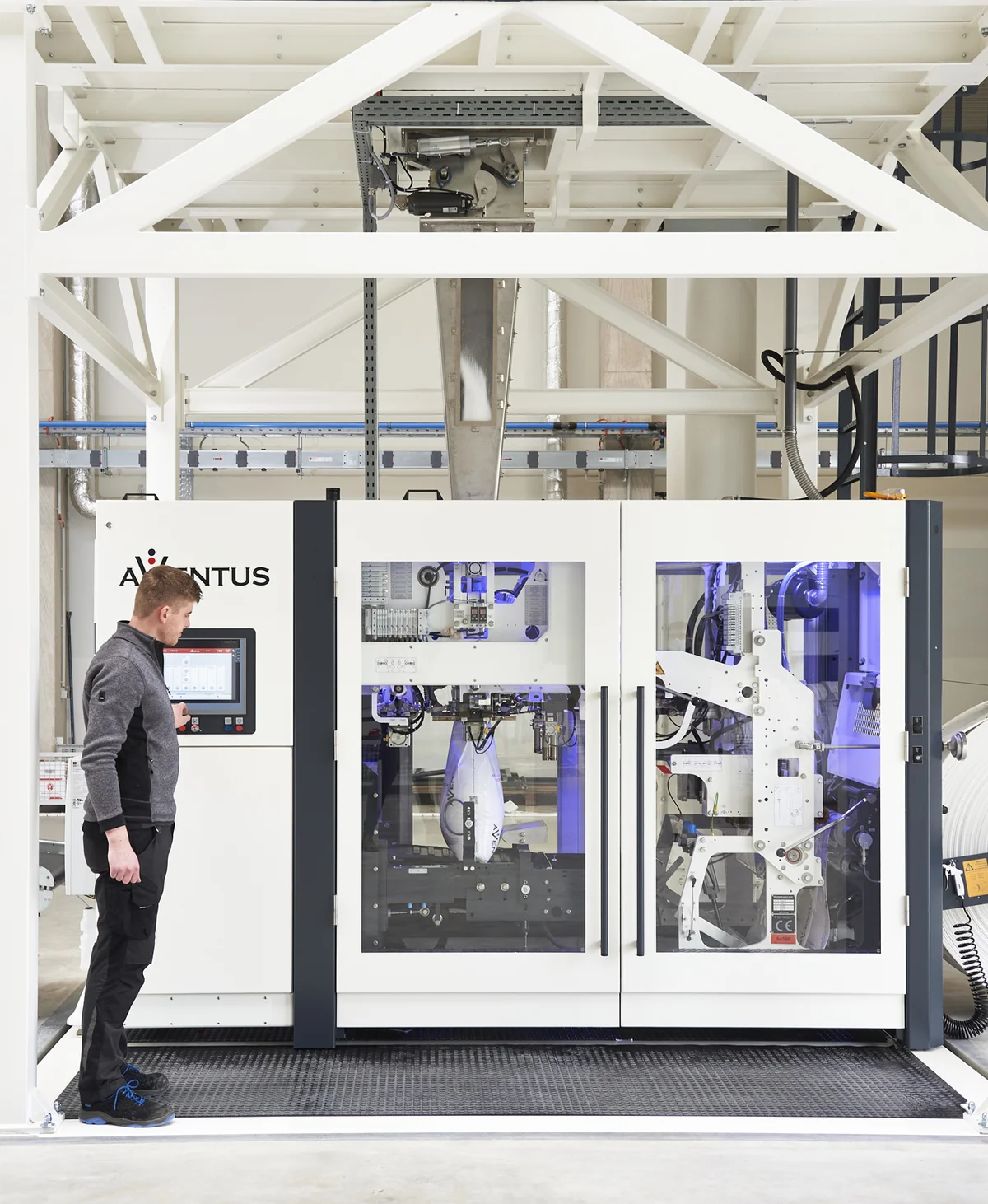 AVENTUS Verpackungsmaschine im Betrieb