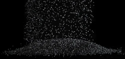 Black polypropylene pellets